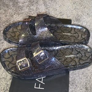 Sparkly sandals (brand new)